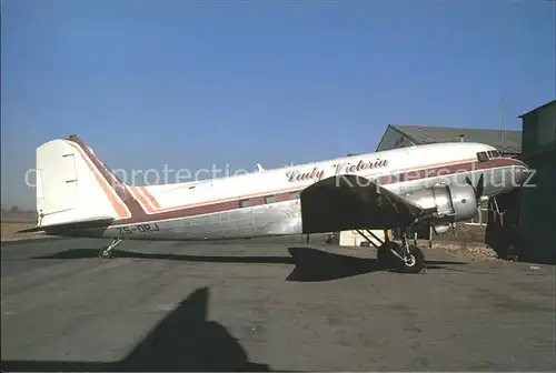 Flugzeuge zivil Lady Victoria McDDouglas DC 3 ZS DRJ Kat. Airplanes Avions