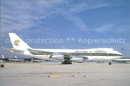 Flugzeuge zivil Egyptair B 747 243B I DEMV Kat. Airplanes Avions