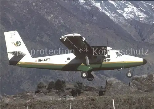 Flugzeuge zivil DHC 6 TWIN OTTEr 300 9N AET Kat. Airplanes Avions