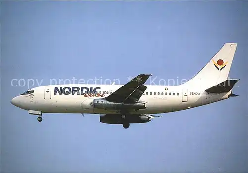 Flugzeuge zivil Boeing 737   295 SE DLP Nordic East Kat. Airplanes Avions