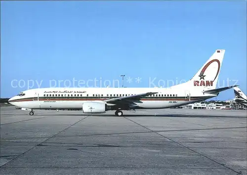 Flugzeuge zivil Royal Air Maroc B 737 8B6 Kat. Airplanes Avions