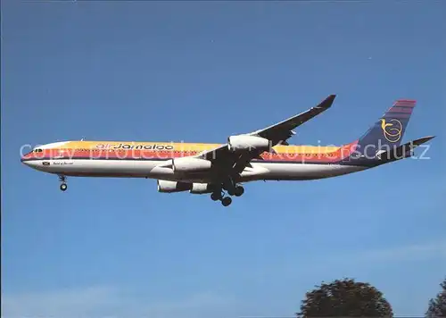 Flugzeuge zivil Airbus Industries A340 312 Air Jamaica Kat. Airplanes Avions