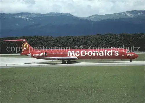 Flugzeuge zivil MCD Dougs MD 83 MC Donalds Kat. Airplanes Avions
