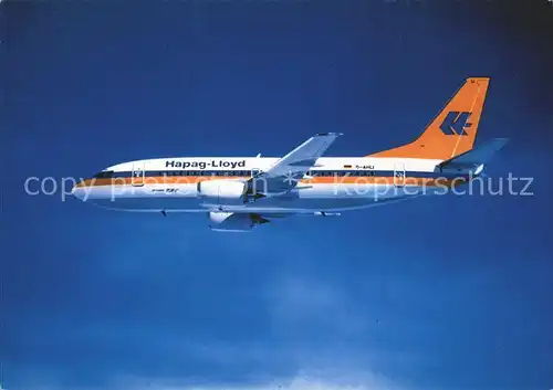 Flugzeuge zivil Hapag Lloyd B737 500 Kat. Airplanes Avions