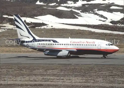 Flugzeuge zivil Canadian North Boeing 737 275C (A) C GOPW (cn 22160) Iqaluit YFB  Kat. Airplanes Avions