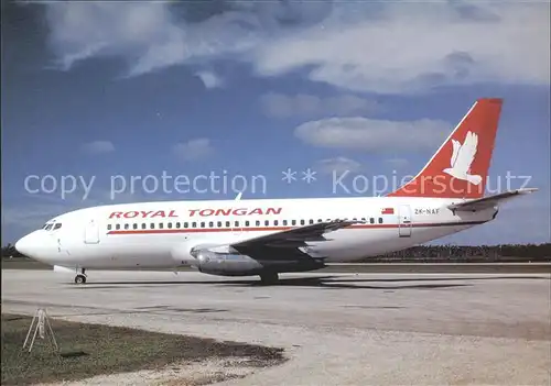 Flugzeuge zivil Royal Tongan B 737 2Y5 ZK NAF c n 23038 Nukualofa Kat. Airplanes Avions