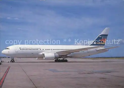 Flugzeuge zivil Skyliner Cards Boeing 767 277 Cooks Islands International  Kat. Airplanes Avions