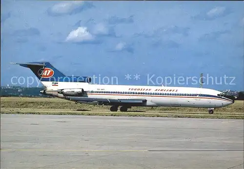 Flugzeuge zivil Yugoslav Airlines Boeing 727 200 (YU AKI) Kat. Airplanes Avions