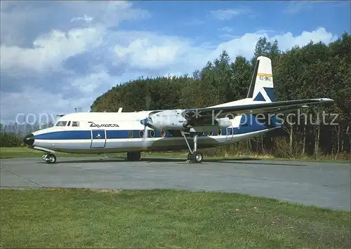 Flugzeuge zivil Aviaco Fokker F27 Mk100 Kat. Airplanes Avions