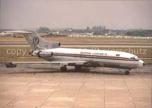 Flugzeuge zivil Burma Airways Boeing 727 193 XY ADR Kat. Airplanes Avions