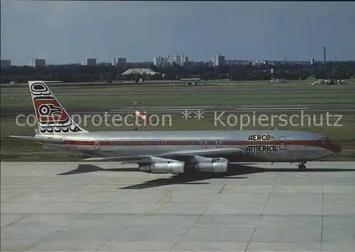 Flugzeuge zivil Boeing 707 123B N7521 Aeroamerica Berlin Tegel Kat. Airplanes Avions