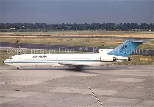 Flugzeuge zivil Air Alfa Boeing 727 230 TC ALK Duesseldorf Kat. Airplanes Avions