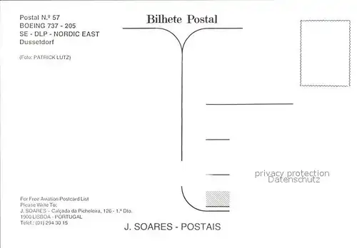 Flugzeuge zivil Nordic East Boeing 737 205 SE DLP Nordic East Duesseldorf Kat. Airplanes Avions