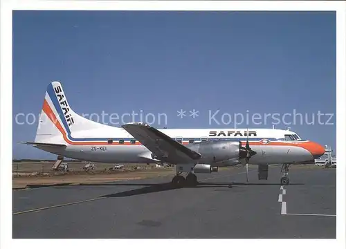 Flugzeuge zivil Safair Lines CV 580 ZS KEI c n 141 Kat. Airplanes Avions