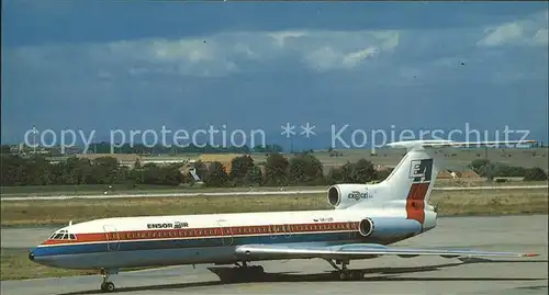 Flugzeuge zivil Ensor Air (EA) Tu 154B 2 OK LCP Kat. Airplanes Avions