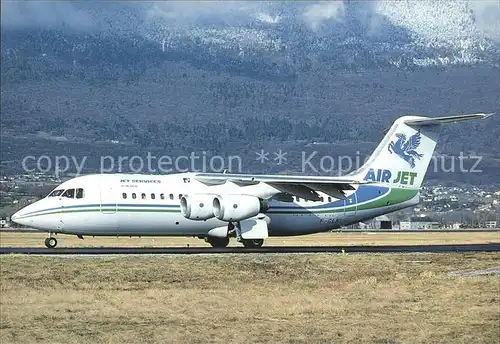 Flugzeuge zivil Air Jet Bae 146 200 (F GLNI) Kat. Airplanes Avions