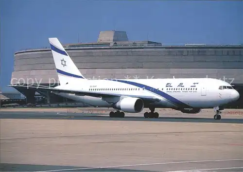 Flugzeuge zivil El Al B767 27E ER 4X EAF c n 24854 326 Paris Orly Kat. Airplanes Avions