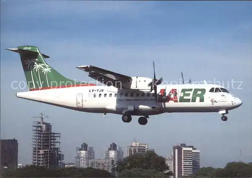 Flugzeuge zivil LAER Aerospatiale Alenia ATR42 300 LV YJA (cn 038) Buenos Aires Kat. Airplanes Avions