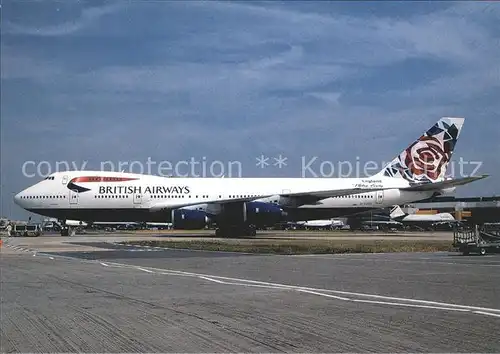 Flugzeuge zivil British Airways Boeing B 747 200 B BDXK Kat. Airplanes Avions