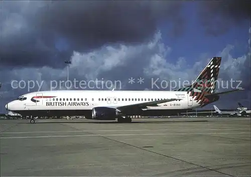 Flugzeuge zivil British Airways Boeing B 737 400 G BVNO Kat. Airplanes Avions