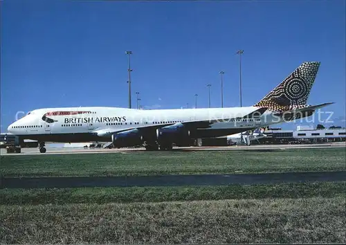 Flugzeuge zivil British Airways Boeing B 747 436 G BNLK Melbourne Kat. Airplanes Avions