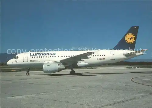 Flugzeuge zivil Lufthansa Airbus Industries A319 114 D AILN (cn 610) Geneva Kat. Airplanes Avions