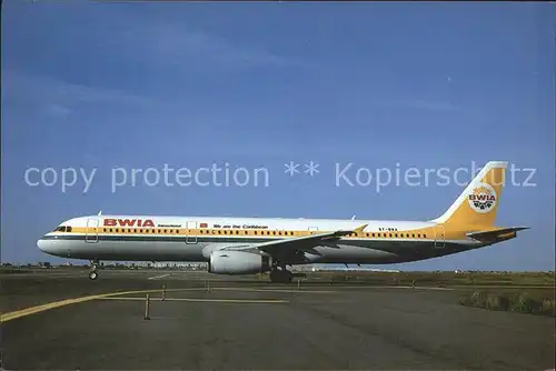 Flugzeuge zivil BWIA Intenational Airbus A321  Kat. Airplanes Avions