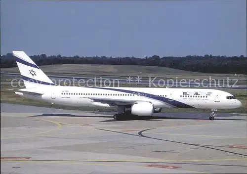 Flugzeuge zivil EL Al B 757 258 ER 4X EBV c n 26054 Hamburg Kat. Airplanes Avions