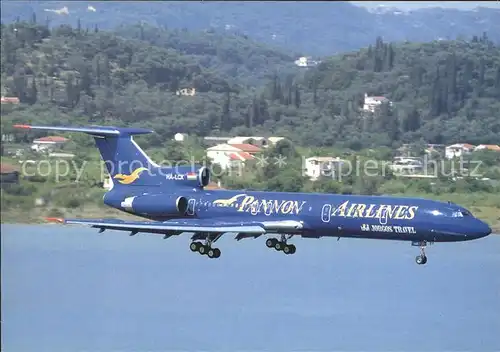 Flugzeuge zivil Pannon Airlines TU154M HA LCX c n 788 Corfu Kat. Airplanes Avions