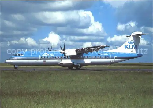 Flugzeuge zivil KLM Aerospatiale Alenia ATR72 202 G UKTN (cn 496) Paris Kat. Airplanes Avions