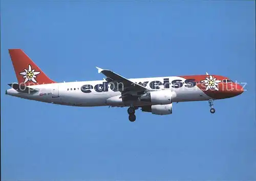 Flugzeuge Zivil Edelweiss Airbus Industrie A320 214 HB IHY cn 947 Kat. Airplanes Avions