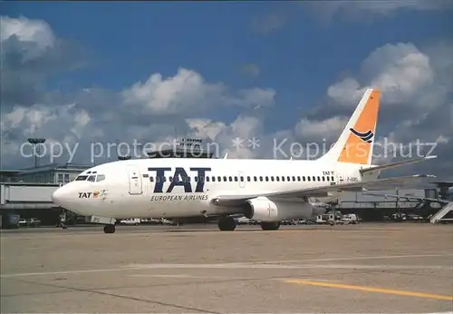 Flugzeuge Zivil TAT Boeing 737 200 F GGPC  Kat. Airplanes Avions