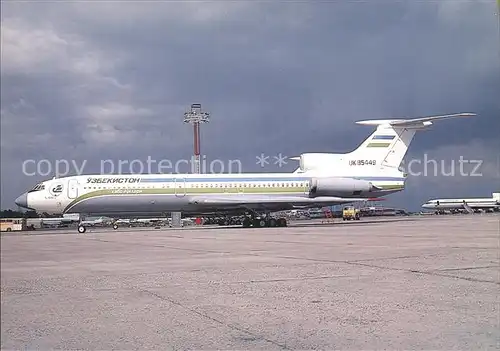 Flugzeuge Zivil Uzbekistan Havo Jullary Tupolev 154B 2 UK 85449 c n 449 Kat. Airplanes Avions
