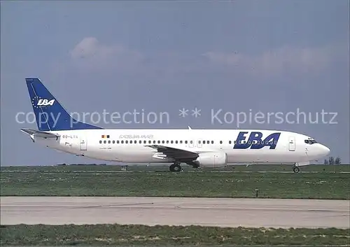 Flugzeuge Zivil EBA Eurobelgian Airlines Boeing 737 436 OO LTS c n 25860 2545 Kat. Airplanes Avions