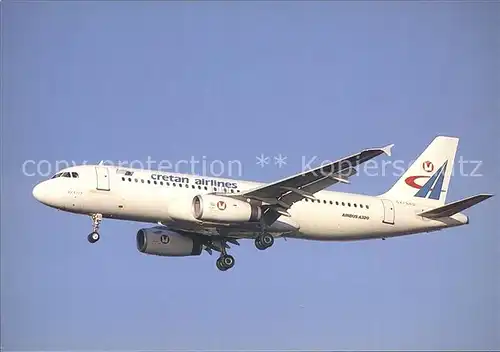 Flugzeuge Zivil Cretan Airlines Airbus A320 231 SX BAS c n 043 Kat. Airplanes Avions