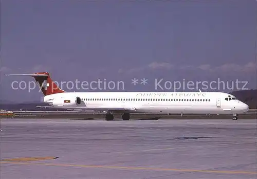 Flugzeuge Zivil Odette Airways McDonnell Douglas MD 83 HB INV c n 49359 1349 Kat. Airplanes Avions