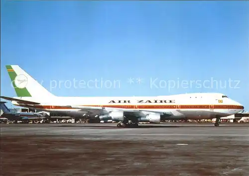Flugzeuge Zivil Air Zaire Boeing 747 121 N747QC c n 19639 2  Kat. Airplanes Avions