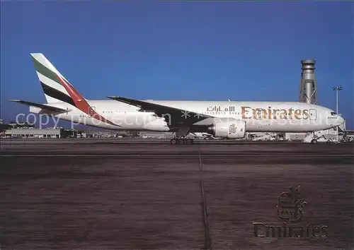 Flugzeuge Zivil Emirates Airlines Boeing 777 200 A6 EML  Kat. Airplanes Avions