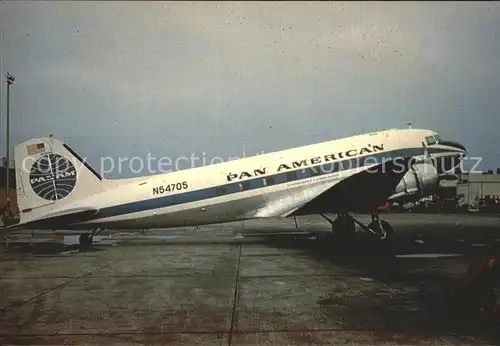 Flugzeuge Zivil Pan American DC 3C c n 12844 N54705  Kat. Airplanes Avions