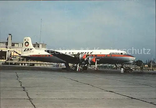 Flugzeuge Zivil LAN Chile CC CLDE Douglas DC 6B c n 45514 Kat. Airplanes Avions