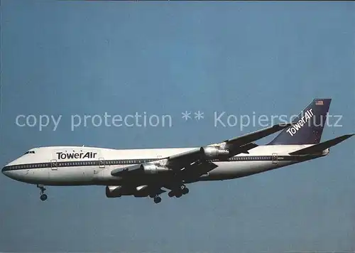 Flugzeuge Zivil Tower Air Boeing 747 127 Kat. Airplanes Avions