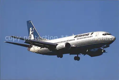 Flugzeuge Zivil Britannia Airways Boeing 737 300  Kat. Airplanes Avions