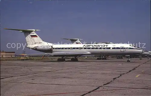Flugzeuge Zivil Aeroflot RU Flag Tupolev TU 134A  Kat. Airplanes Avions
