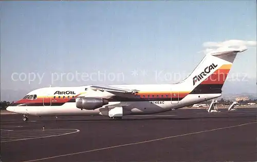 Flugzeuge Zivil Airval BAe 146 200A N146AC  Kat. Airplanes Avions