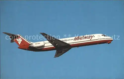Flugzeuge Zivil Midway McDonnell Douglas DC 9 31 N931ML S N 47202  Kat. Airplanes Avions