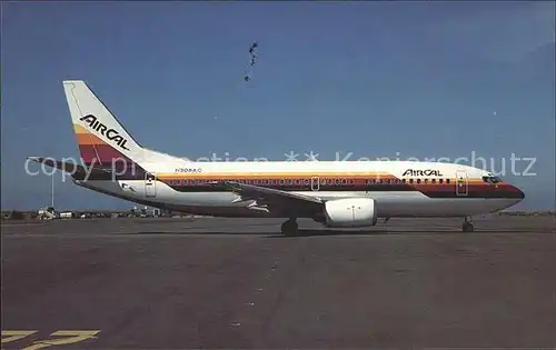 Flugzeuge Zivil Aircal Boeing 737 3A4 N308AC S N 23252  Kat. Airplanes Avions