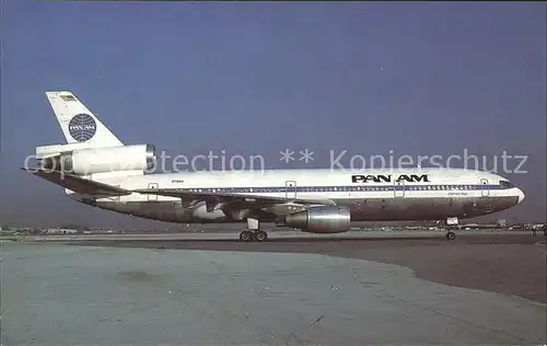 Flugzeuge Zivil PAN AM McDonnell Douglas DC 10 10 N70NA S N 46943  Kat. Airplanes Avions