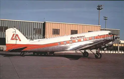 Flugzeuge Zivil Chaperal Charters Douglas DC 3C C 47 DL G FTAS c n 4666  Kat. Airplanes Avions