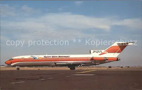 Flugzeuge Zivil PSA Boeing 727 214 N555PS S7N 21512 Kat. Airplanes Avions