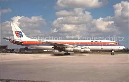 Flugzeuge Zivil United McDonnell Douglas DC 8 52 N8069U S N 45853 Kat. Airplanes Avions